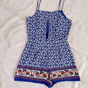 Romper w/ half zipper